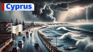 Cyprus is underwater ! Massive storm and Flooding hit Paphos, Cyprus today