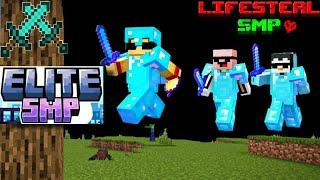 Why I am fight with my friend in Elite smp || Minecraft pe smp server to join