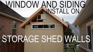 8x16 Shed Build: How To Install Siding, Windows and Vents