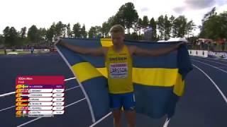 100m Men, FINAL, European U23 Championships, Gävle, SWE, 2019