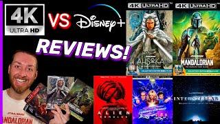 Star Wars AHSOKA The Mandalorian 4K UHD vs Disney+ TV Reviews ALIEN ROMULUS GalaxyQuest INTERSTELLAR