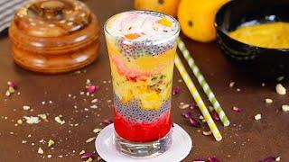 మామిడిపళ్ళతో 10ని||ల్లో ఇంట్లో అందరూ ఇష్టపడే Rose Mango Falooda Mango Dessert Recipes Easy At Home
