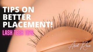 PLACEMENT & DIRECTION | EYELASH EXTENSIONS 101 | LASH TECH TIPS | BEGINNER LASH TIPS