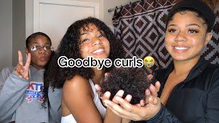 My sister chops off my curls !