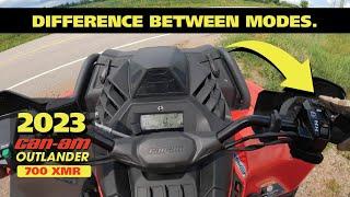 2023 CAN-AM 700 XMR Explaining the difference between modes.