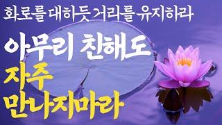 석가모니의 인간 관계 처세에 대한 인생 조언 | 불교 철학|석가모니 부처님 명언 철학 자기계발 지혜 동기부여 오디오북 낭독 법륜 명심보감 친구 처세 삶의지혜 ASMR 수면 잠자면서