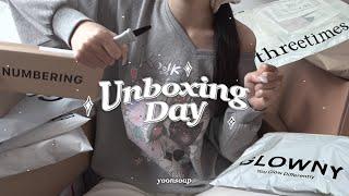 [SUB]  ⁺･ ˖ · spring unboxing day : shirt・sweatshirts・jeans・bags and more! · ˖