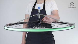 Dish A Wheel On A Bike