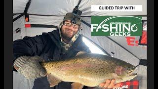 Guided Trip with The Fishinggeeks - How to fillet a Burbot - Epic Ice Fishing!