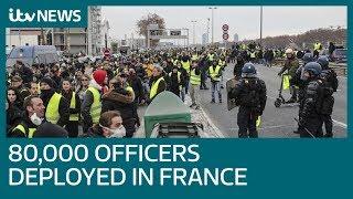 France to deploy 80,000 police as yellow vest protests continue | ITV News