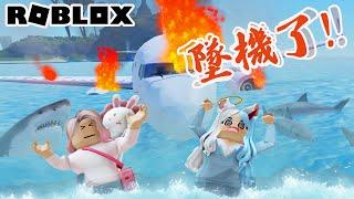 【ROBLOX】慘了! 我們的飛機失火墜機了 最恐怖的度假故事/Vacation story[NyoNyo妞妞日常實況]