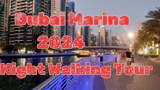 Dubai Marina Beautiful Night Walking Tour#dubai#travel@Amans.creates