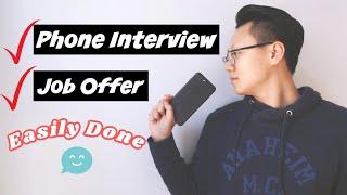 【职言职语】原来电话面试这么简单？！Do you know PHONE INTERVIEWS can be so easy?