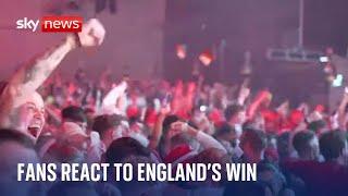 Euphoric fans react to England's dramatic last-minute Euros win