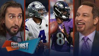 Cowboys in ‘prove-it’ mode, Eagles make mistakes, Ravens season over? | NFL | FIRST THINGS FIRST