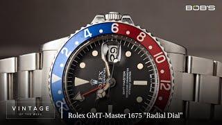 Vintage Rolex GMT-Master 1675 "Radial Dial" - Vintage of the Week Episode 33 | Bob's Watches