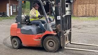 Tradewest Auctions- Toyota 7FGU25 5,000LB Forklift