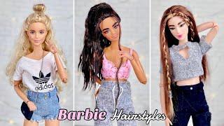 6 Cute Barbie Doll Hairstyles Tutorial! #4