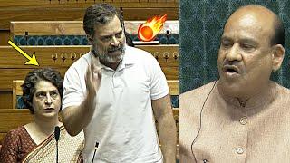 Rahul Gandhi Full F!RING Speech In Lok Sabha | Priyanka Gandhi | Om Birla | Narendra Modi | QTN