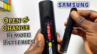 How To Open & Change Batteries On Samsung TV Remote