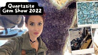 Quartzsite gem mineral show 2022 #crystals