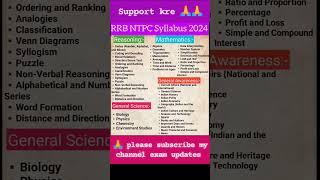 RRB NTPC SYLLABUS 2024@Examupdated1