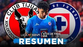 Tijuana vs Cruz Azul | Resumen Completo | Liga MX  - Apertura 2024 - 4tos - Ida