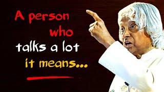 A Person Who Talks A Lot It Means || Dr APJ Abdul Kalam Sir Quotes || Spread Positivity