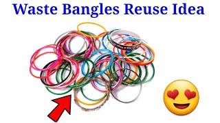 Best out of waste Bangles Reuse Idea | Waste material craft Ideas | diy craft | Reuse old bangles