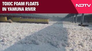 Yamuna River Polluted | Toxic Foam Floats In Yamuna River