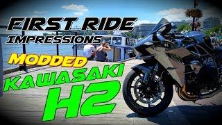 Modded Kawasaki H2 First Ride impressions / Ferrari F430 Plays with H2