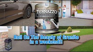 Terrazzo Decorative Granite Concrete Coating — ALL-SEASON BEAUTY & DURABILITY You Install In A Day!