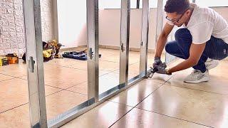 Como hacer una pared en drywall  y estructura metálica