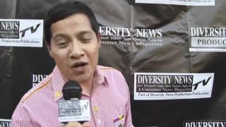 Jairo Mazariegos Makes Promo for Diversity News TV @ Ingrid's Cafe in Beverly Hills