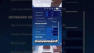 How to fix Movement in Fortnite Chapter 5 #fortnite #chapter5 #shorts