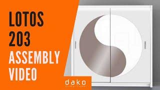 Wardrobe Assembly Video - DAKO FURNITURE - Lotos 203