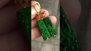 #缅甸翡翠 #天然翡翠 #翡翠 #项链 #吊坠 #翡翠吊坠 #翡翠耳环