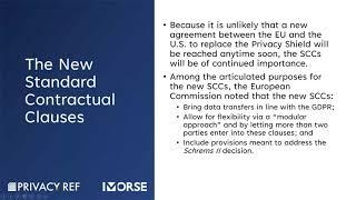Operationalizing Standard Contractual Clauses (SCCs)