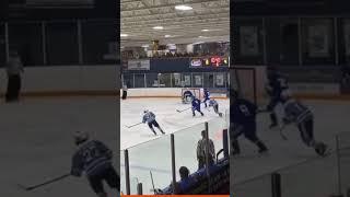 Landon McCoy Blaine Bengals high school hockey gets his first varsity goal 2023.