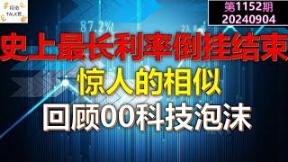 【投资TALK君1152期】史上最长利率倒挂结束，惊人的相似，回顾00年的科技泡沫20240904#cpi #nvda #美股 #投资 #英伟达 #ai #特斯拉