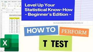 How to Perform t-test in Excel || Junaid Asghar PhD