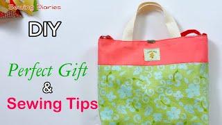 How to make a Tote Bag | 2-in-1 Tote and Crossbody Bag with Adjustable Strap