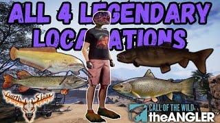 How To Find and Catch All 4 Legendary Fish -the Angler