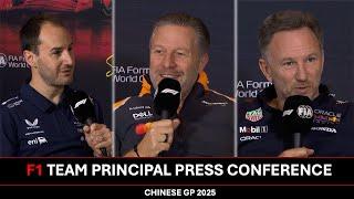 F1 Team Principal Press Conference – Zak Brown, Christian Horner & Oliver Oakes | Chinese GP 2025!