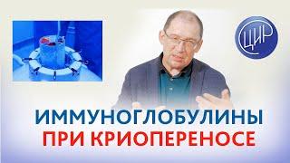 Иммуноглобулины при криопереносе. Сколько капать иммуноглобулинов? Гузов И.И.