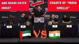 Abu Dhabi crowd boos Indian reporter at UFC 294 press conference