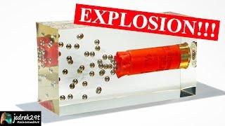 Shotgun Explosion In Epoxy  / RESIN ART