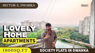  3 BHK + SQ [ 1800sq.ft ] Lovely Home Apartments ~ Sector 5, Dwarka | Flats For Sale in Dwarka