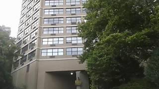 AWESOME! Road that cut through a tower (skyscraper) in New Jersey, USA