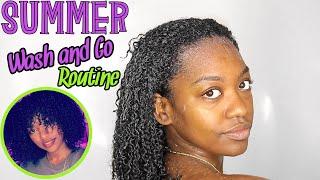 Summer Wash and Go Routine NO GEL | LOW POROSITY HAIR